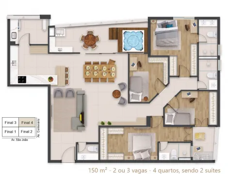 imagem 4 - Apartamento á venda no bairro São Judas imagem 4 - Apartamento á venda no bairro São Judas